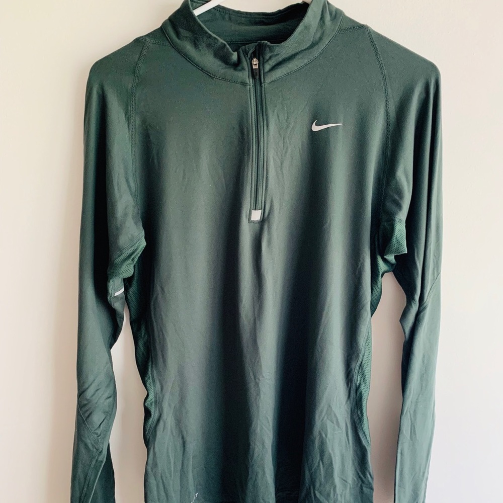 Nike Dri Fit Green Quarter Zip